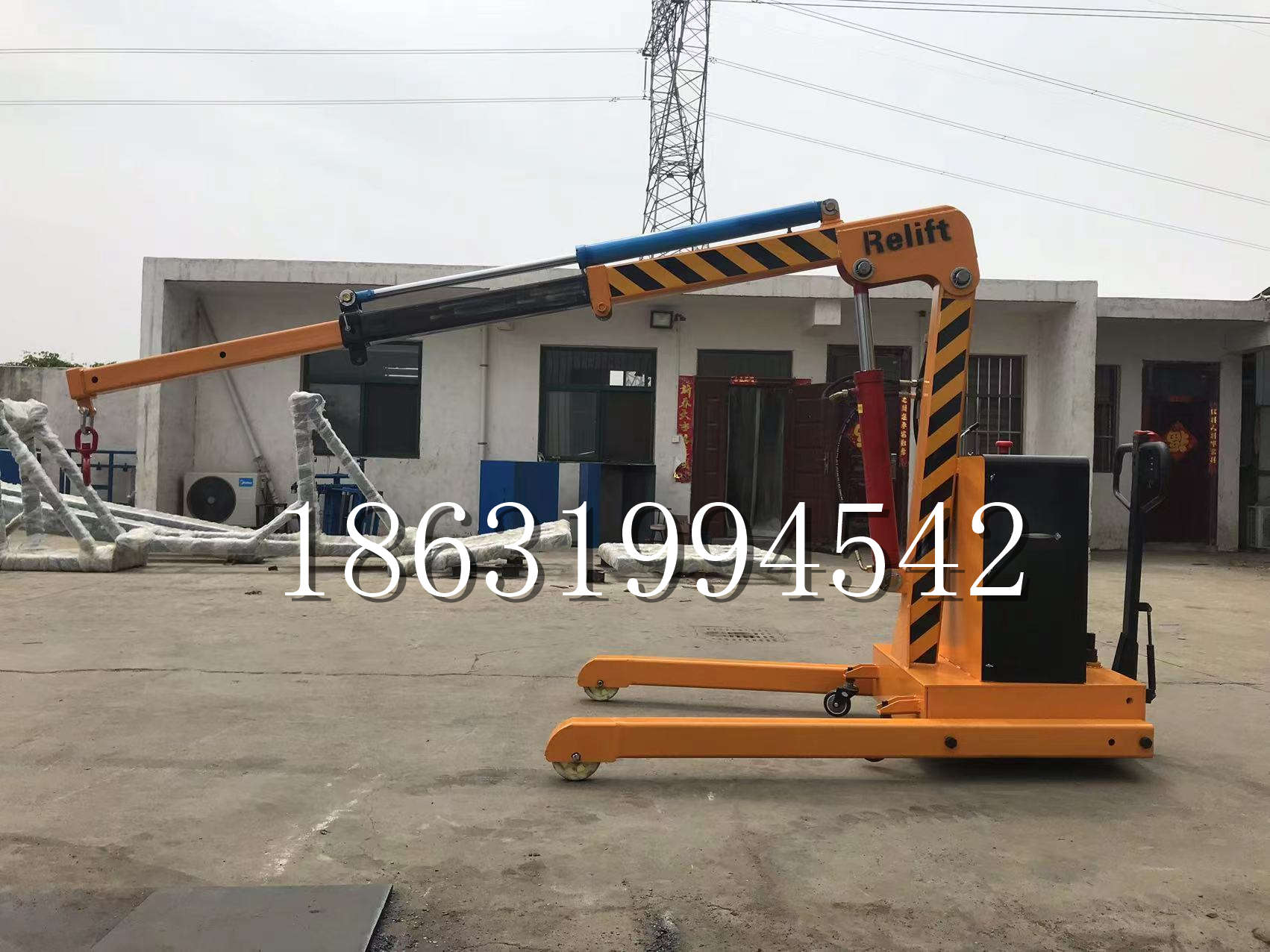 图们市久征定做3吨三轮随车吊 农用园林绿化移树吊 平板工程用小吊机